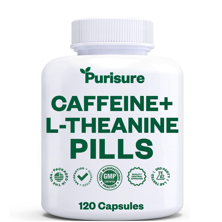 Caffeine + L-Theanine 300mg (120 Capsules)